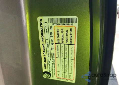 2014 Ford F-150 Stx from USA, damaged, VIN 1FTFX1CF7EKE89536